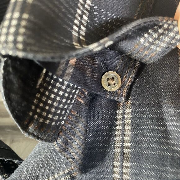 Haupt Men's Plaid Button Front Shirt Size Medium 39/40  15.5 - Picture 5 of 13